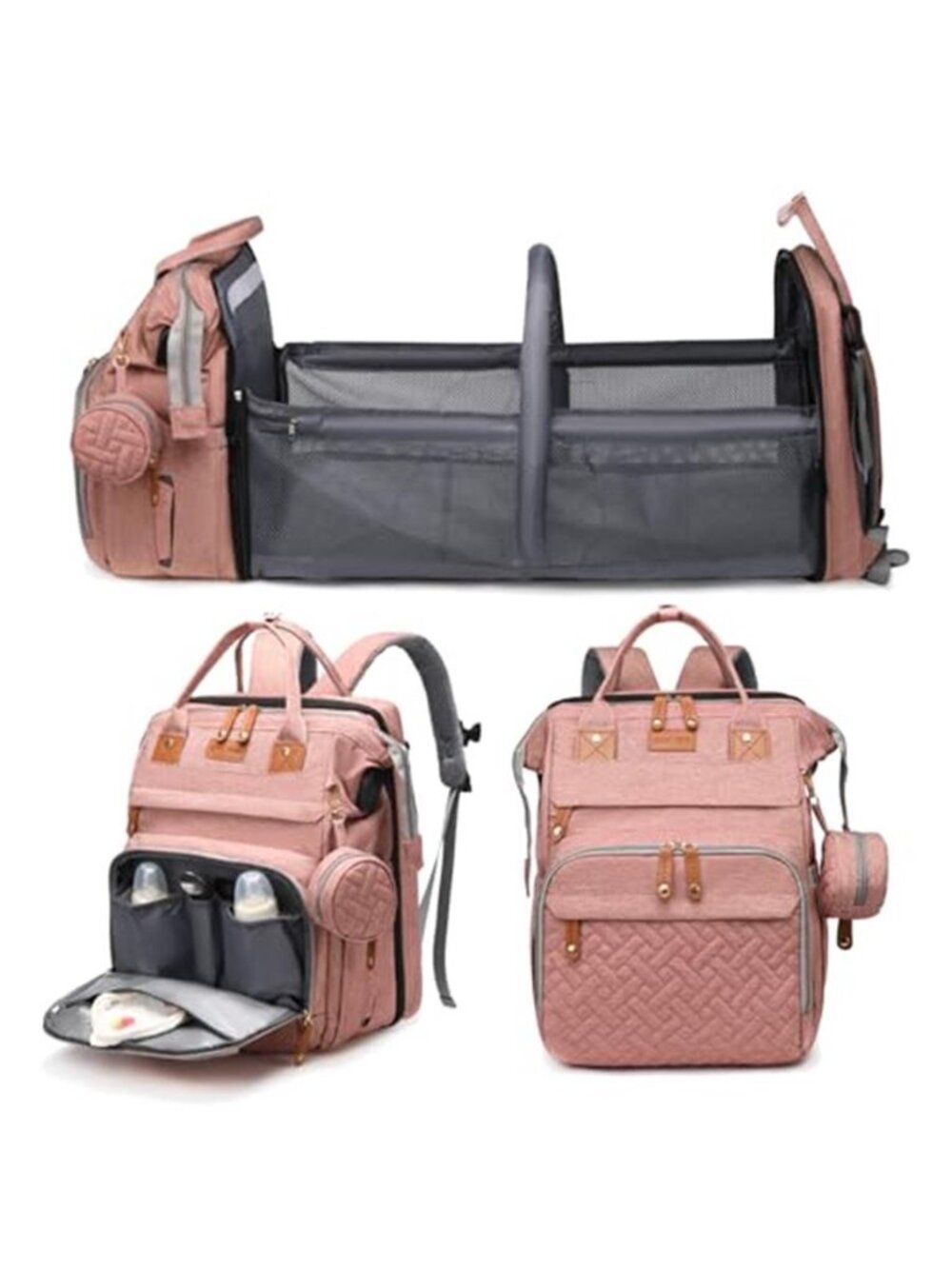 Baby Diaper Bags with Changing Station, Waterproof Large Capacity